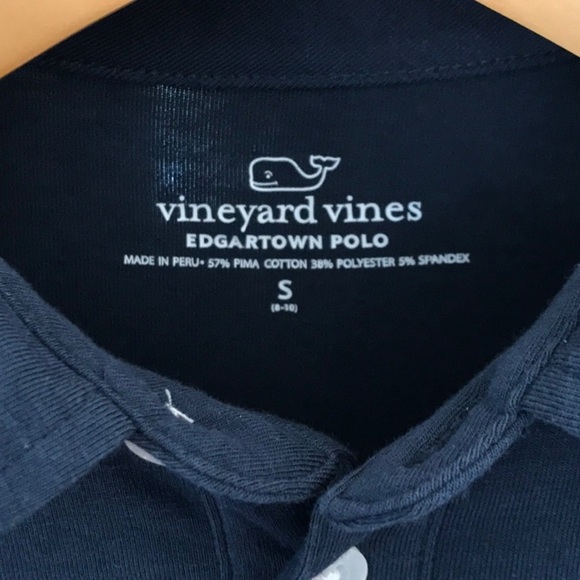 Vineyard Vines Boys Blue Polo Shirt Classic Style S Small - Picture 2 of 3